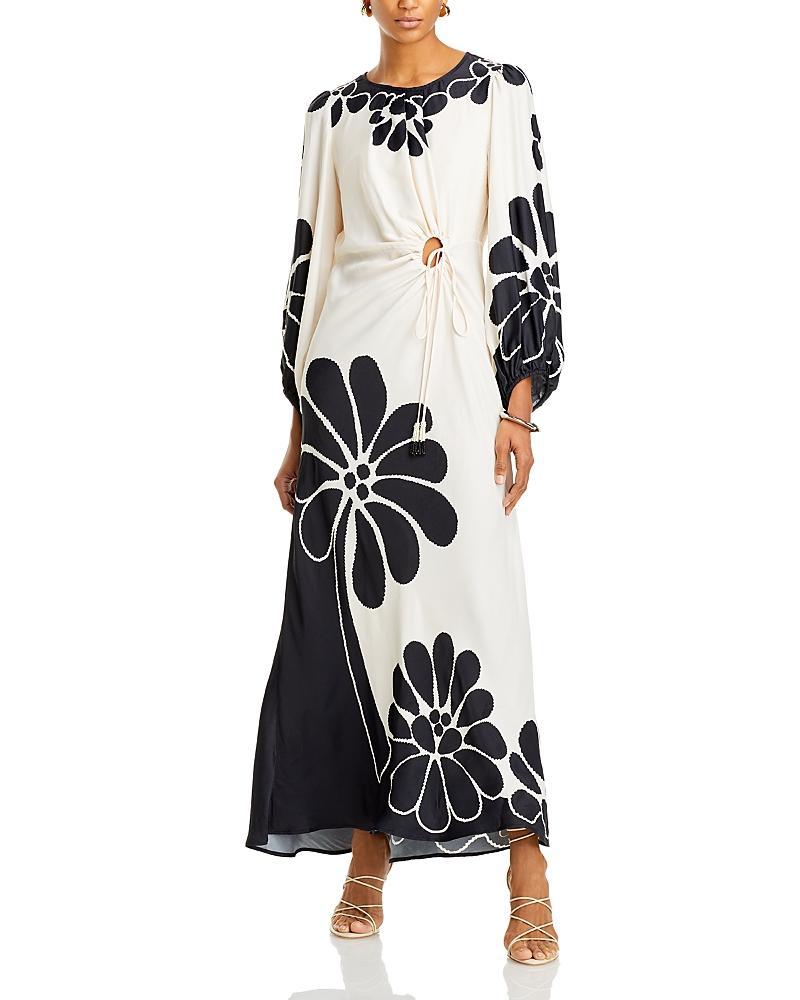 Farm Rio Palermo Floral Cut Out Maxi Dress Product Image