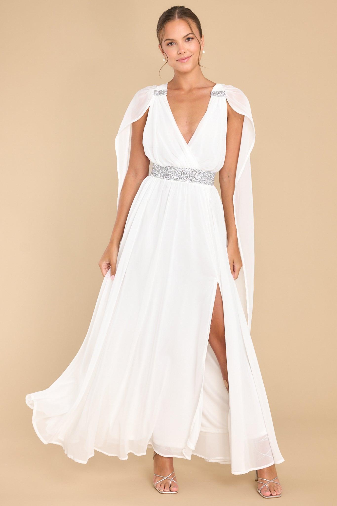 Aura Everyone's Desire White Maxi Dress Product Image