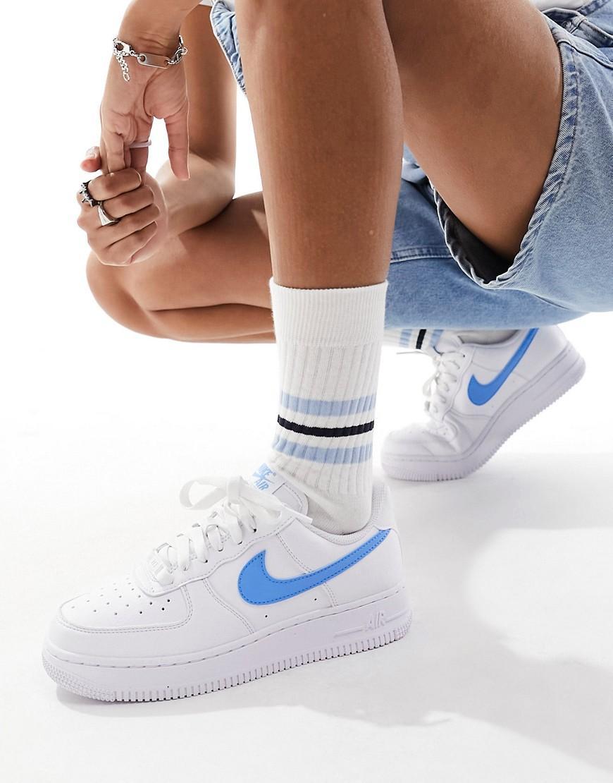 Nike Air Force 1 Sneakers In White And Blue product image