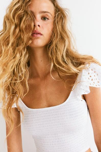 Smocked Crop Top Product Image