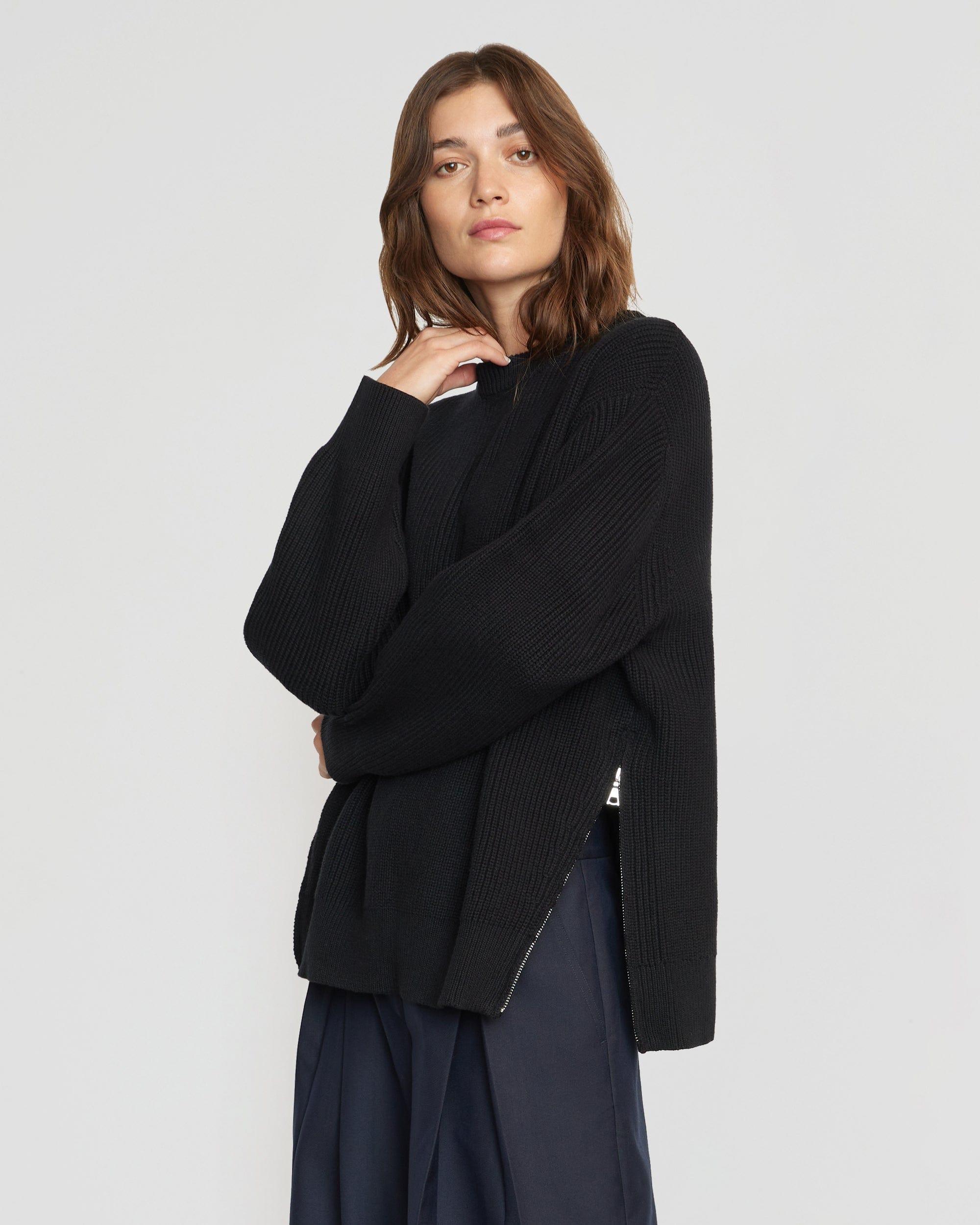 Tate Organic Cotton Side-Zip Sweater Product Image