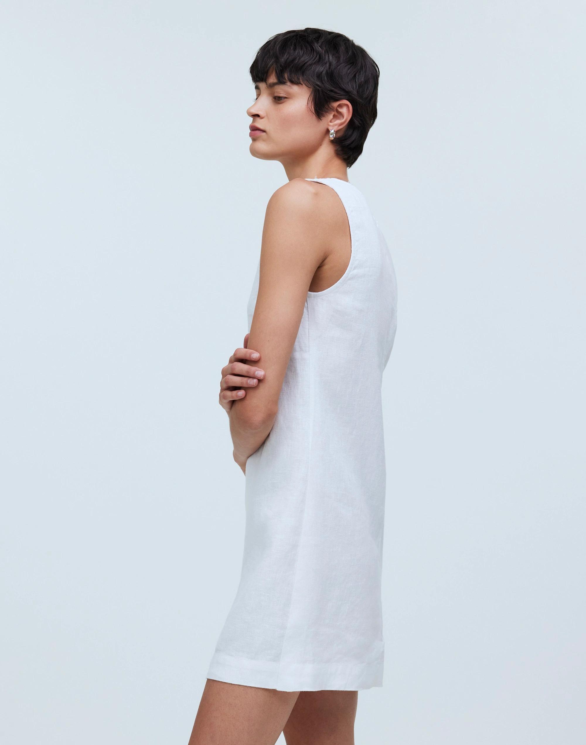 The Ariana Mini Dress in Heavyweight Linen Product Image