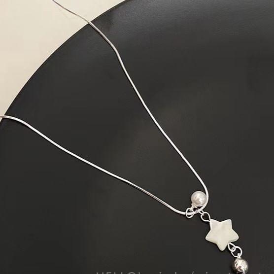 Star Bead Pendant Alloy Necklace Product Image