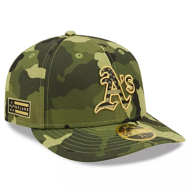 Mens New Era Camo Oakland Athletics 2022 Armed Forces Day On-Field Low Profile 59FIFTY Product Image