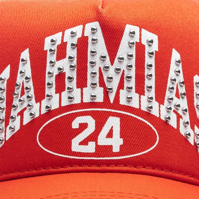 Studded Nahmias Marque Trucker Hat - Orange Male Product Image