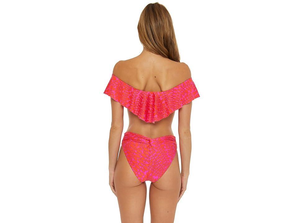 Trina Turk Trellis Ruffle Bandeau Top Women's Swimwear Product Image