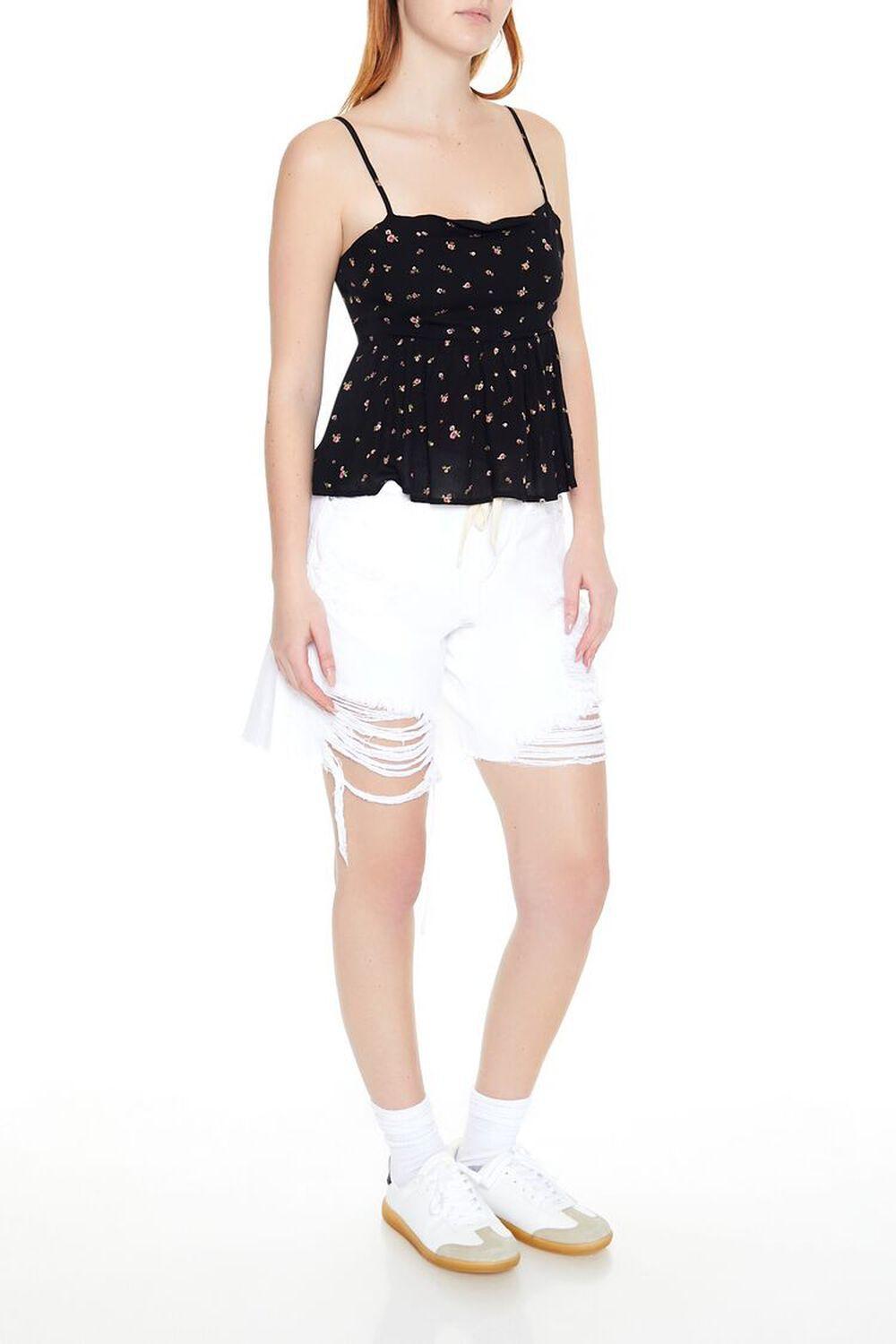 Distressed Denim Baggy Shorts | Forever 21 Product Image