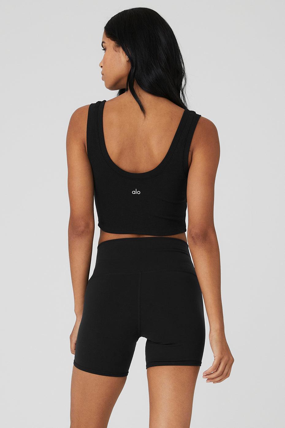 Ribbed Wellness Tank - Black Female Product Image