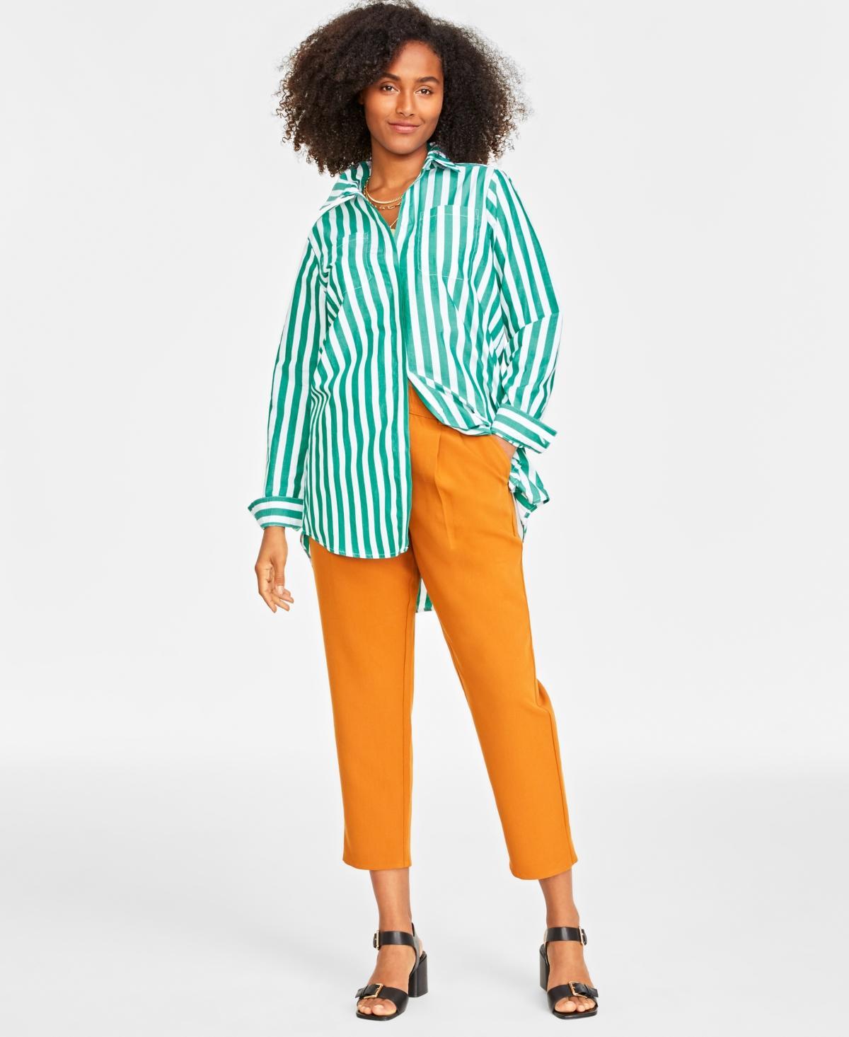 On 34th Womens Cotton Tunic Shirt, Created for Macys product image