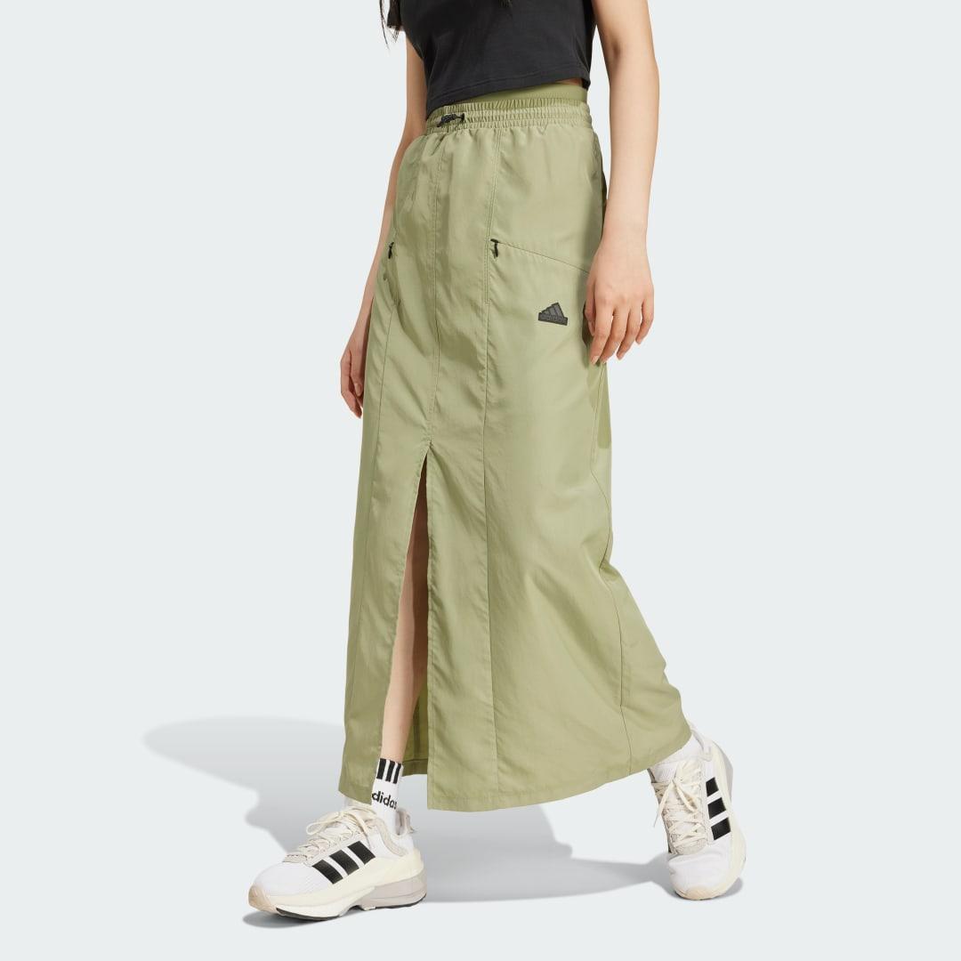 adidas Adiclub Skirt Tent Green L Womens Product Image