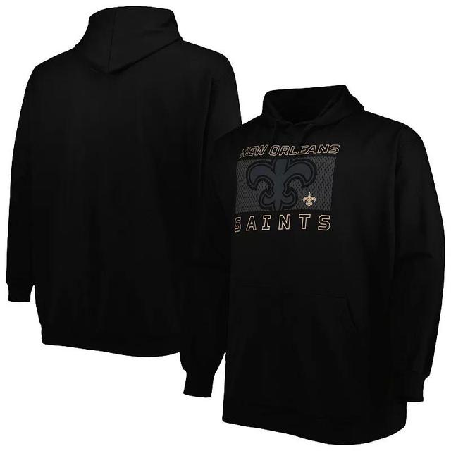 Mens Fanatics Branded New Orleans Saints Big & Tall Pop of Color Pullover Hoodie Product Image