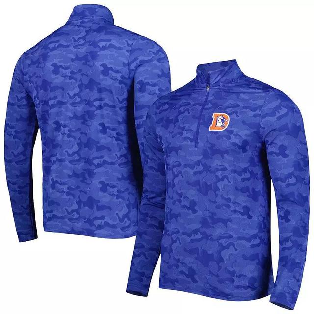 Mens Antigua Royal Denver Broncos Brigade Throwback Quarter-Zip Top Product Image