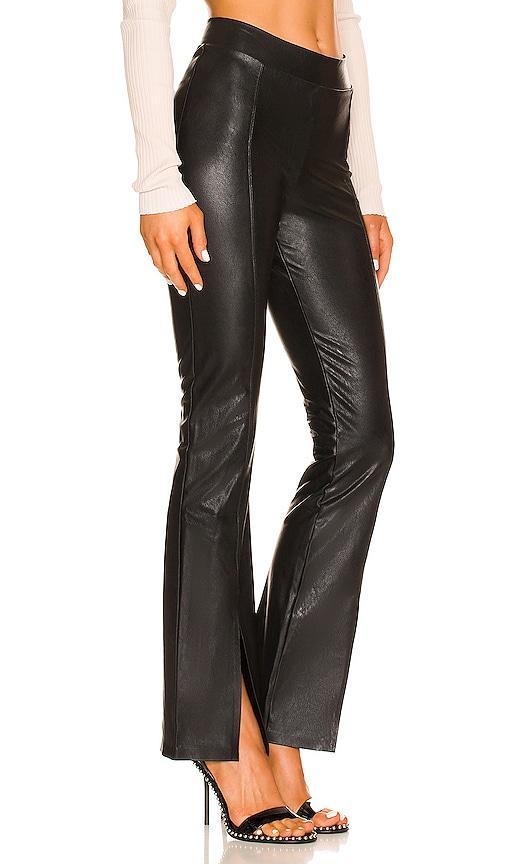 Faux Leather Split Front Pant Product Image