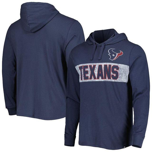 Mens 47 Houston Texans Field Franklin Hooded Long Sleeve T-Shirt Blue Product Image