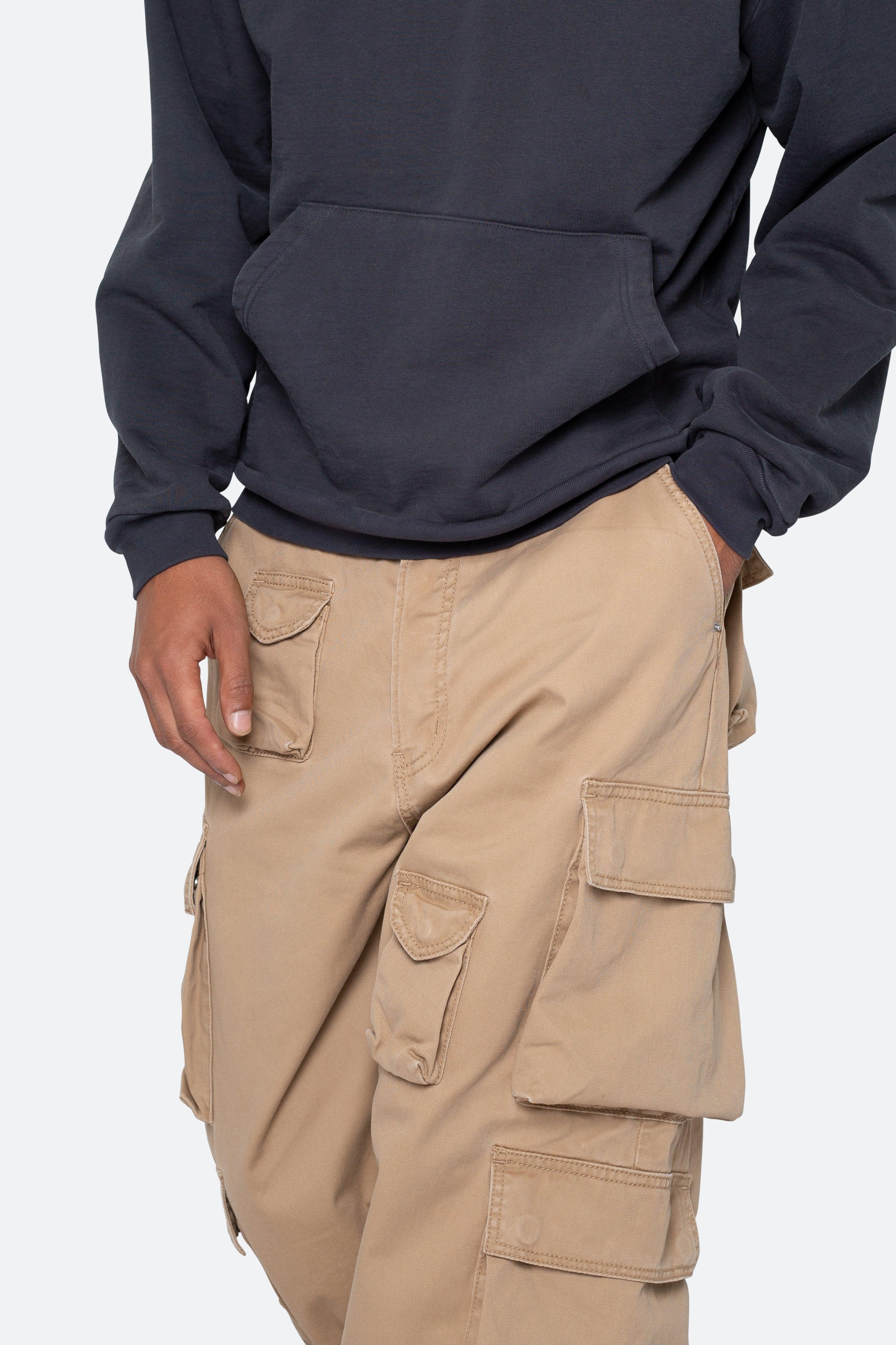 Baggy Cargo Pants - Khaki Product Image