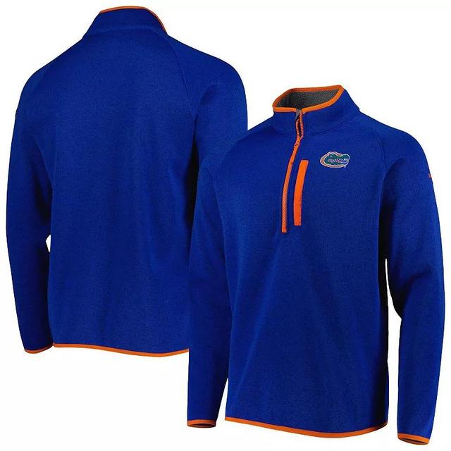 Mens Columbia Royal Florida Gators Canyon Point Omni-Shield Raglan Half-Zip Top Product Image