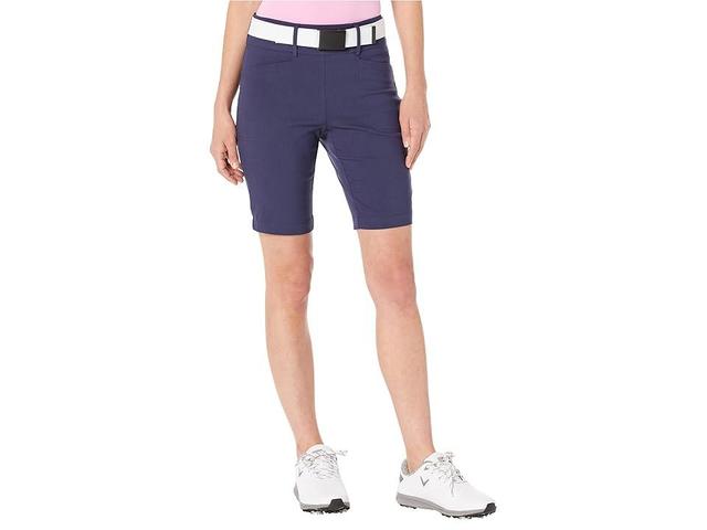 Callaway 9.5 Inseam Stretch Tech Shorts (Peacoat) Women's Shorts Product Image