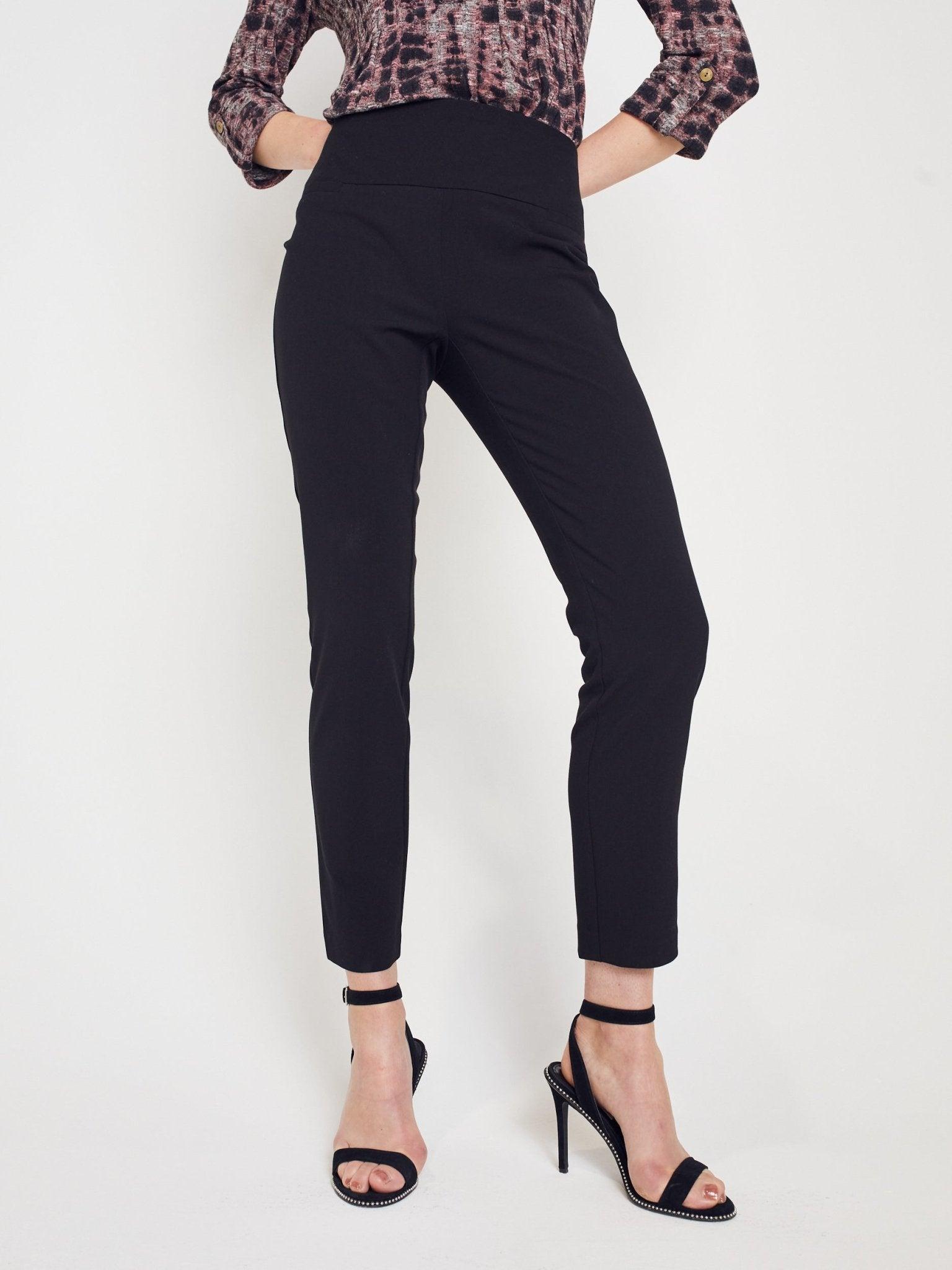 Roz & Ali Secret Agent Pants with Slim Leg & Wide Waistband - Petite Product Image