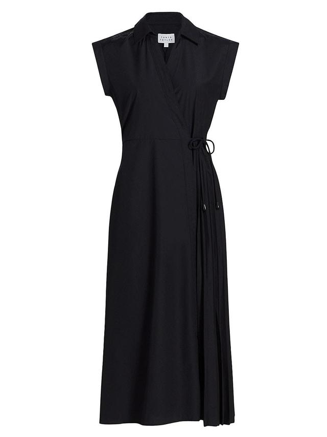 Womens Shivon Pintucked Midi-Dress Product Image