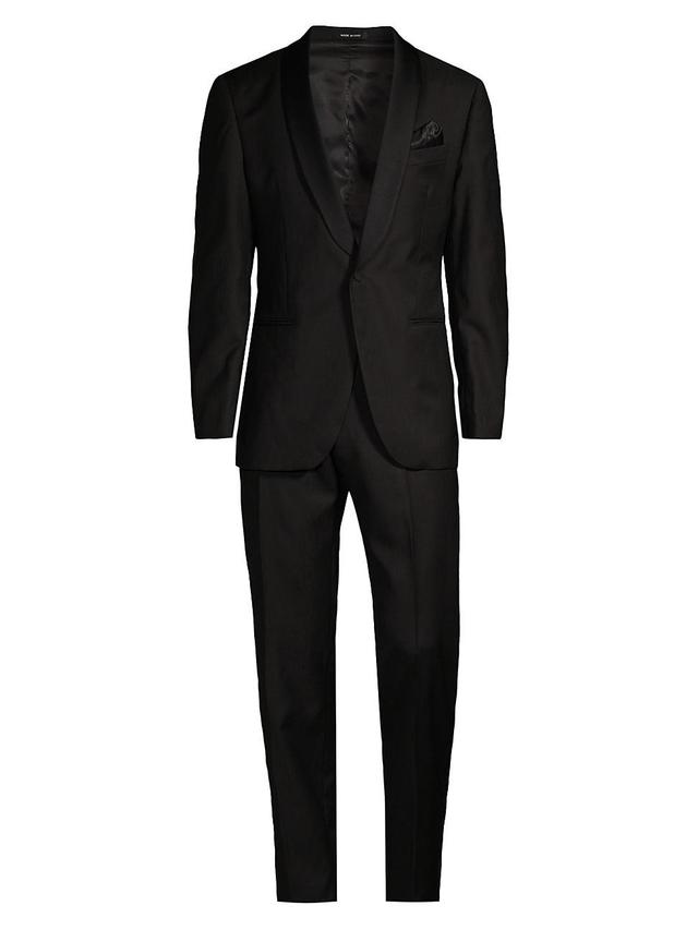 Mens COLLECTION Satin Shawl Collar Wool Tuxedo Product Image