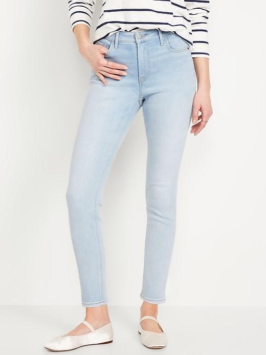 High-Waisted Rockstar Super-Skinny Jeans Product Image