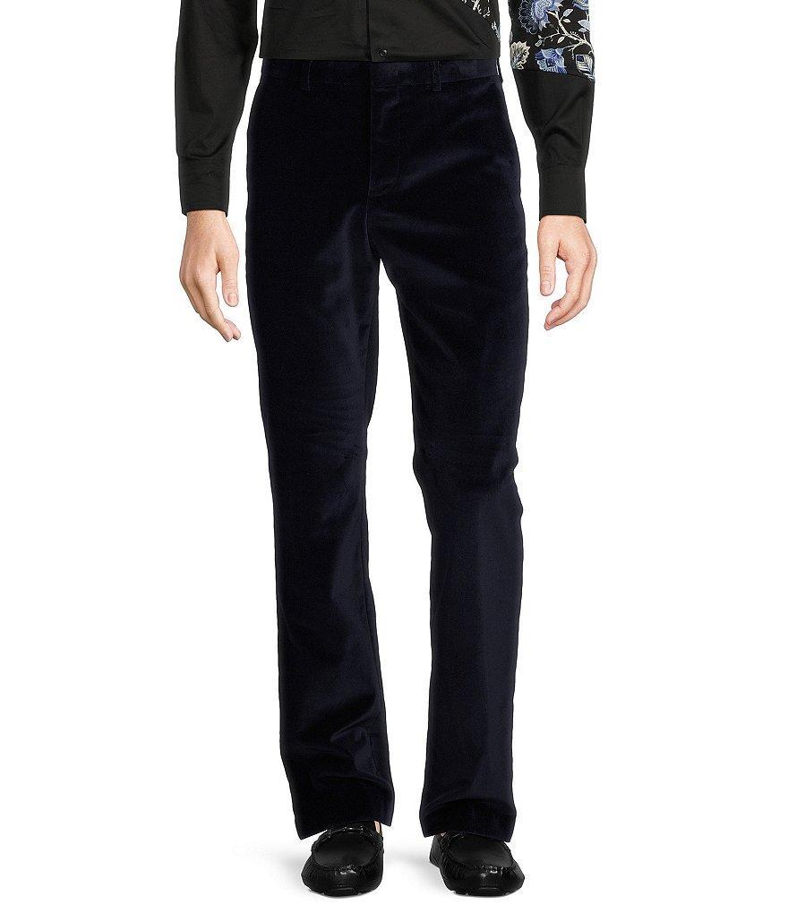 Murano Alex Slim Fit Velvet Flat Front Dress Pants Product Image