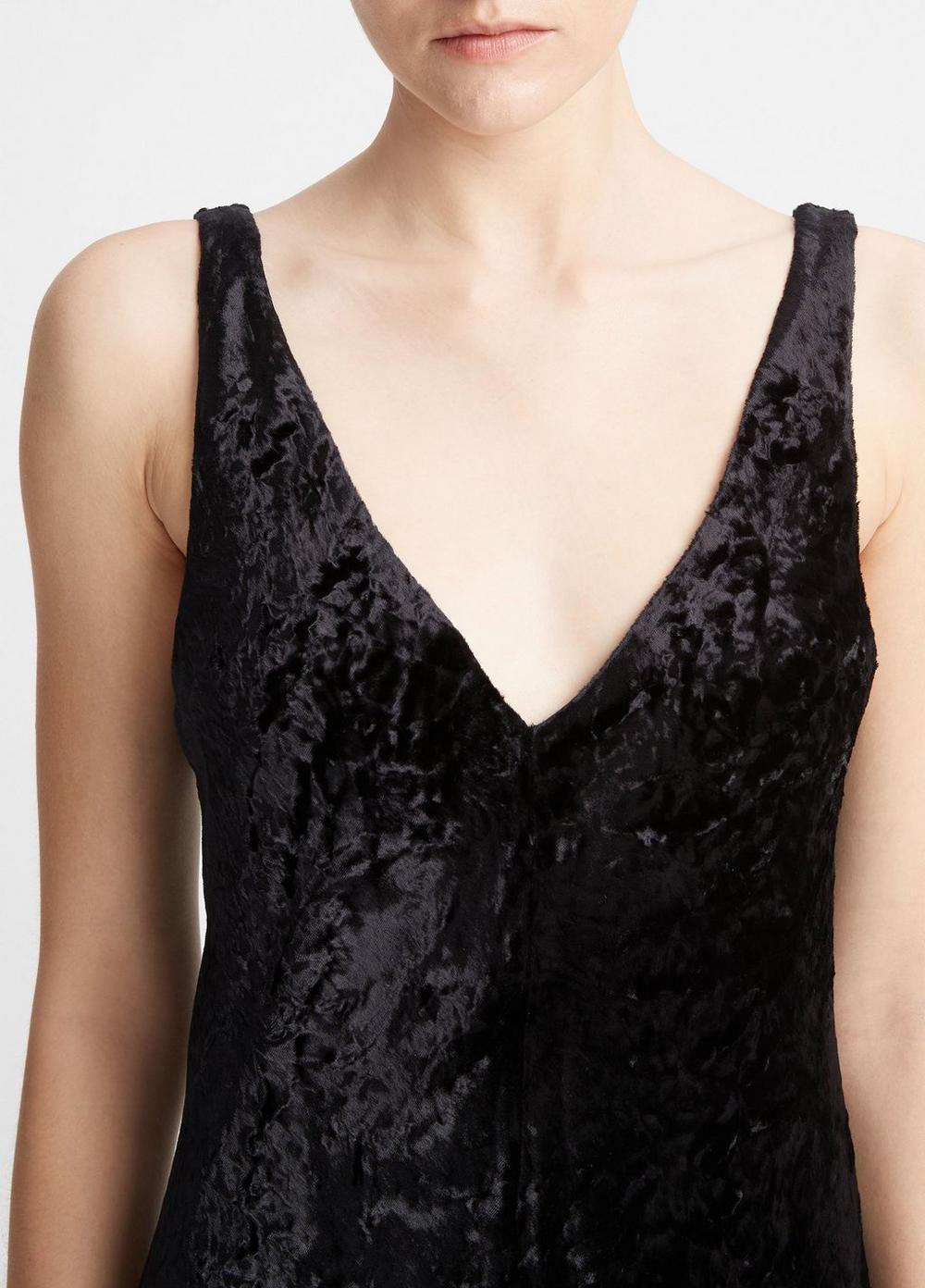 Luxe-Textured Velvet Slip Dress Product Image