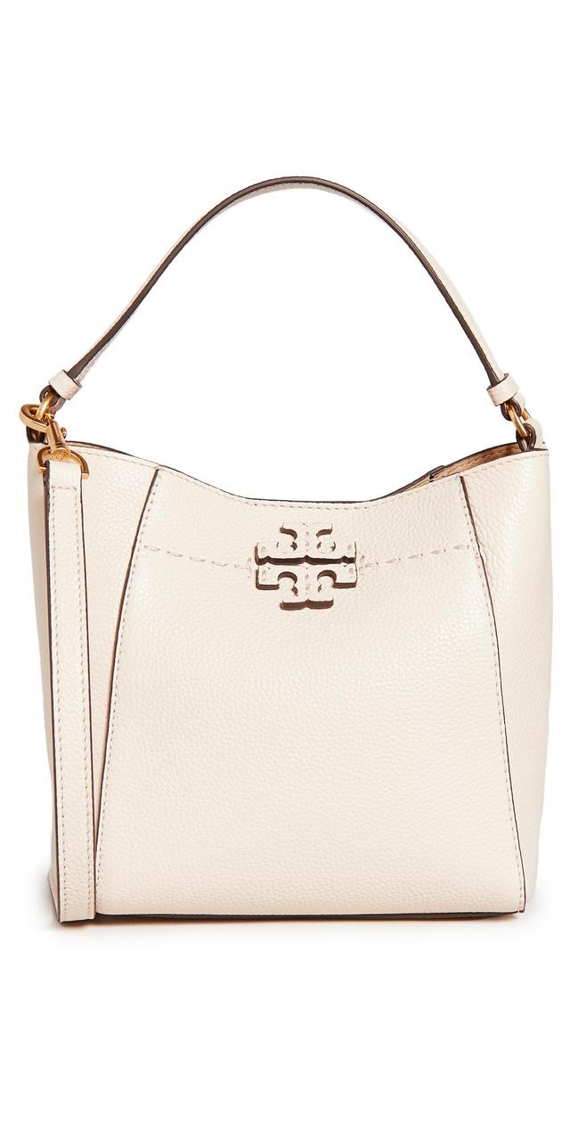 Tory Burch McGraw Small Leather Bucket Bag Product Image