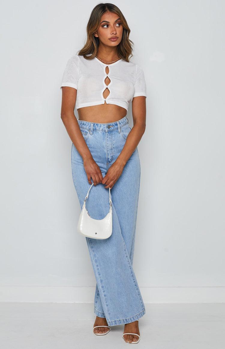 Moscow Crop Top White Product Image