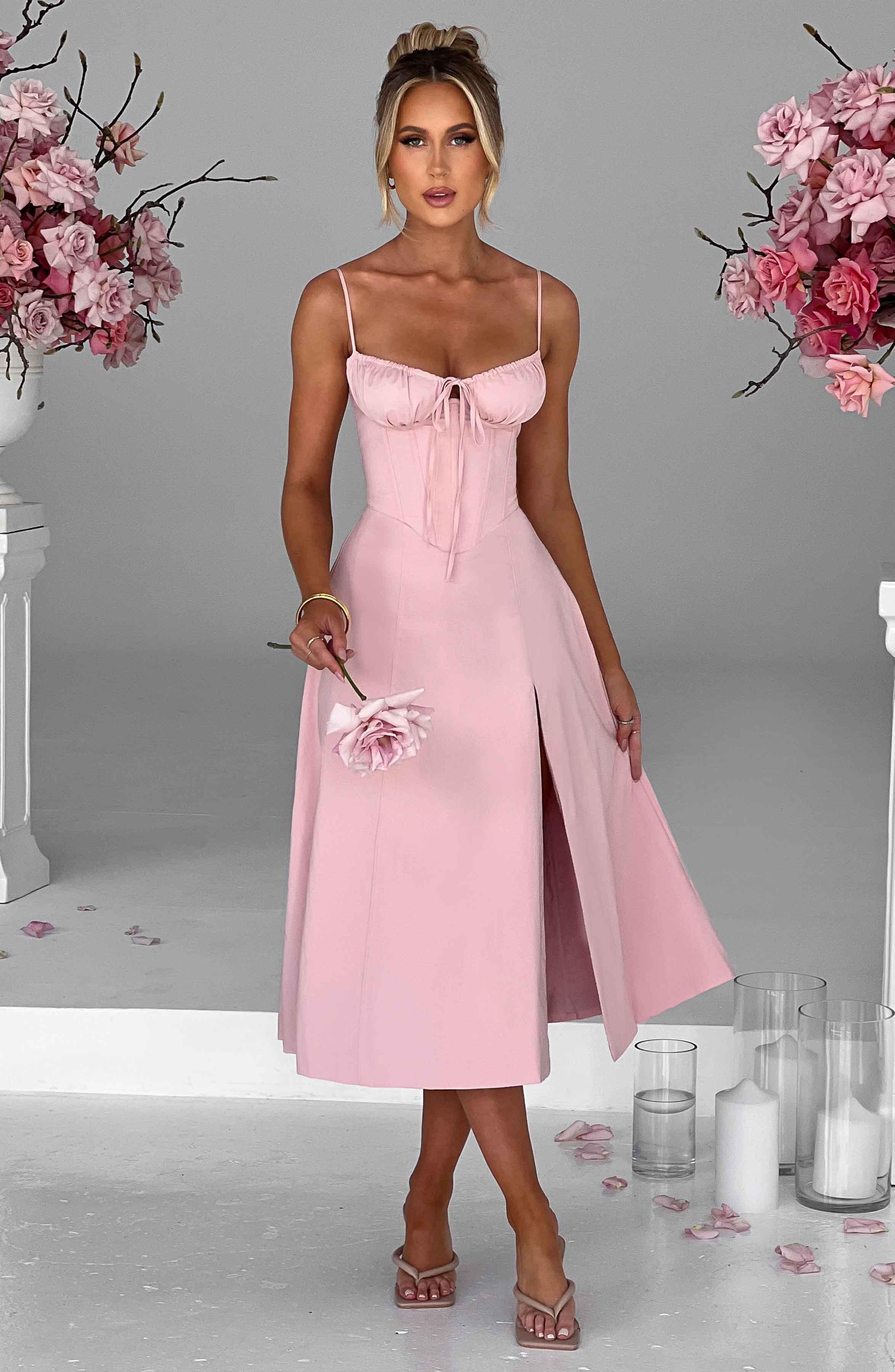 Deanna Midi Dress - Blush product image