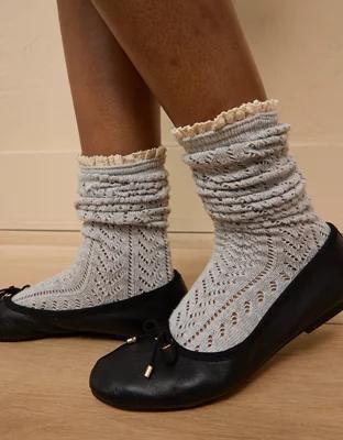 AE Heart Pointelle Boot Socks Product Image