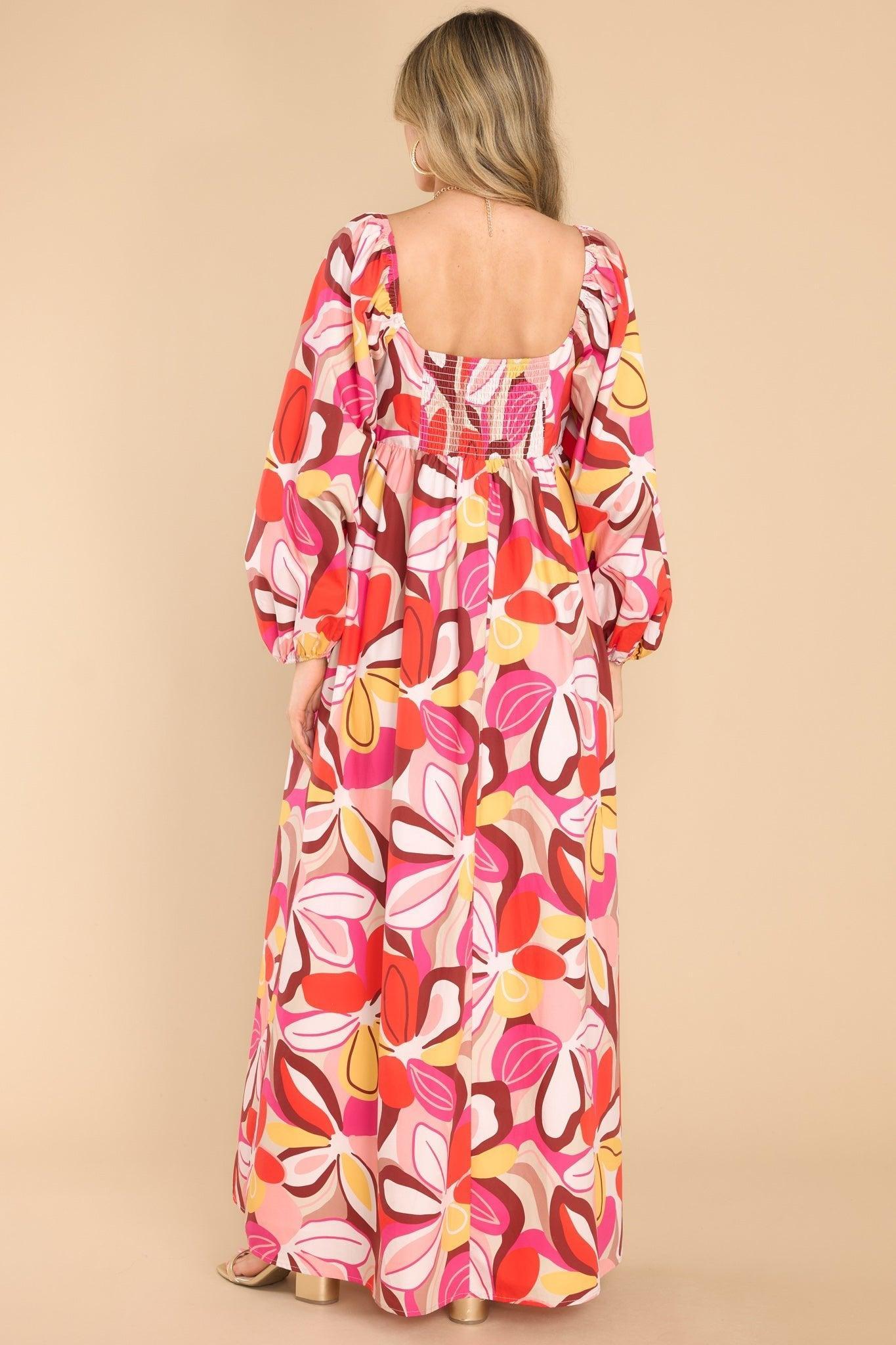 Always Captivating Pink Floral Maxi Dress Product Image