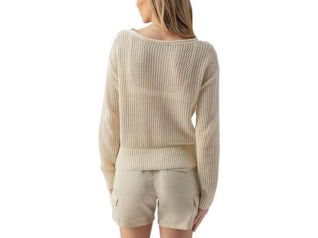 Sanctuary Cotton Open Knit Sweater Product Image