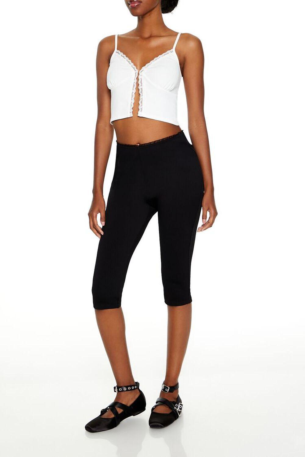 High-Rise Capri Leggings | Forever 21 Product Image