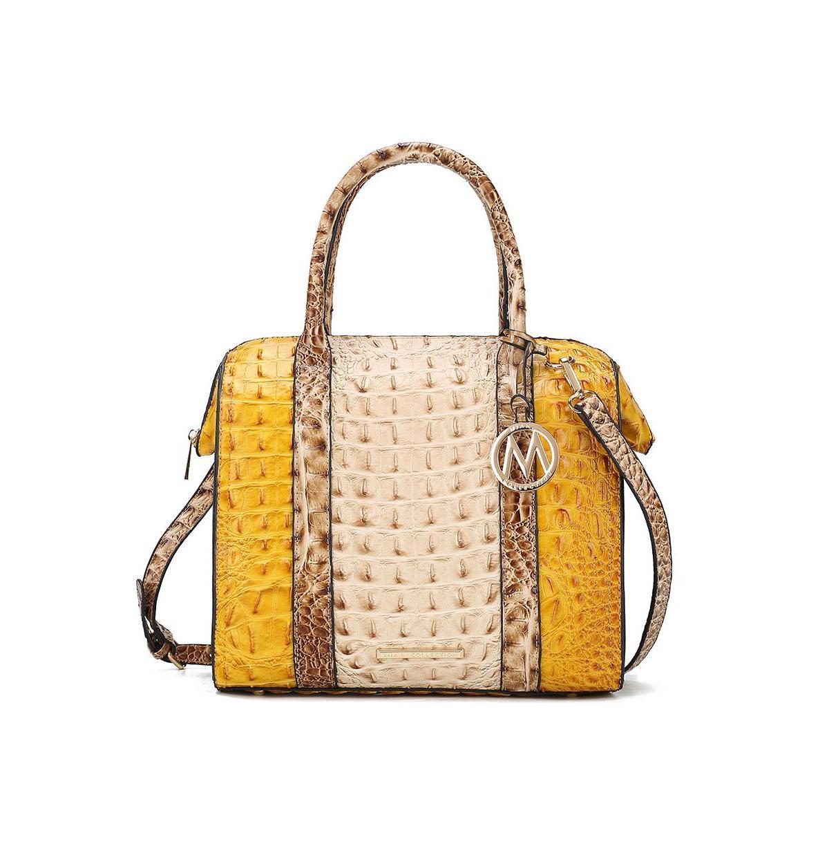 Mkf Collection Ember Faux Crocodile-Embossed Women s Satchel by Mia K Product Image