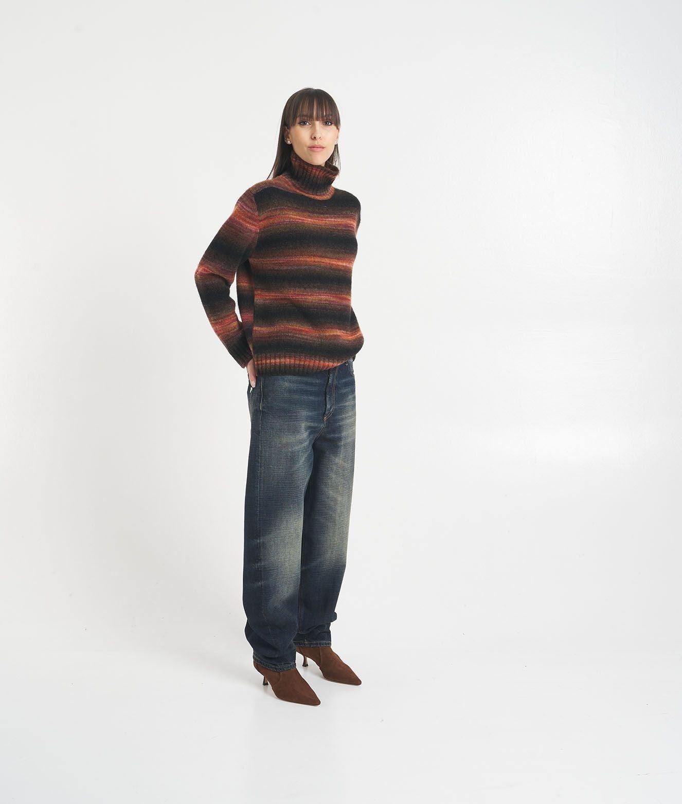 Turtleneck sweater in alpaca blend Product Image