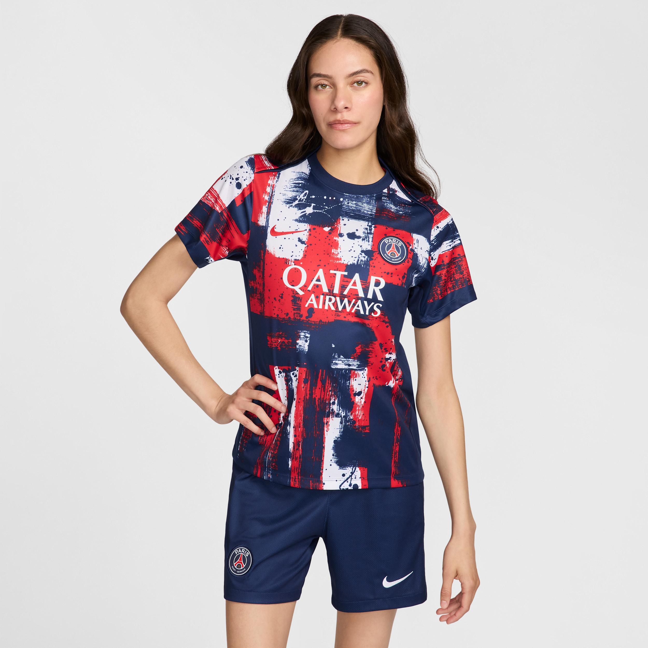 Paris Saint-Germain Academy Pro Home Nike Women's Dri-FIT Soccer Pre-Match Top Product Image