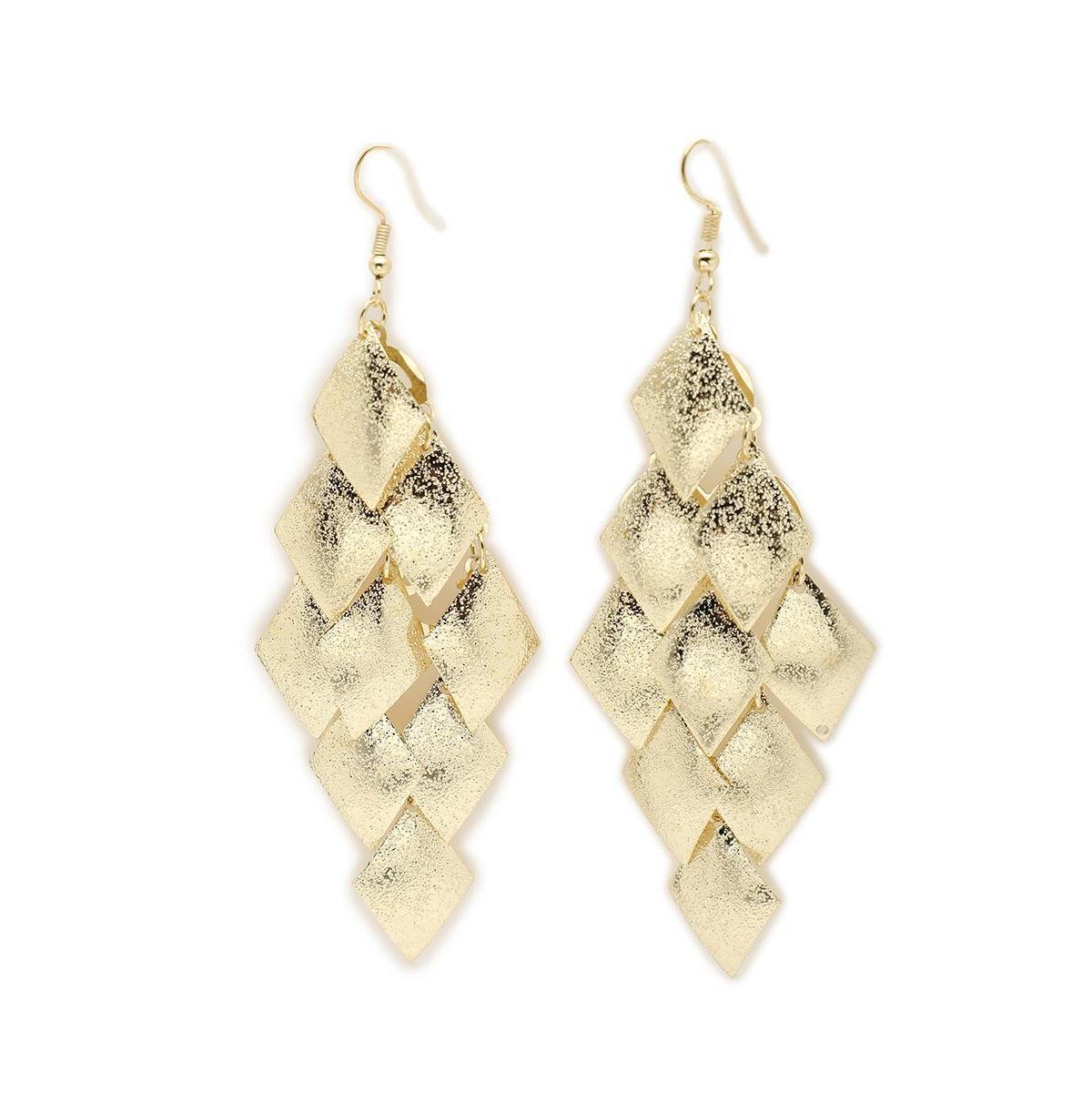 Sohi Womens Rhombus Drop Earrings Product Image