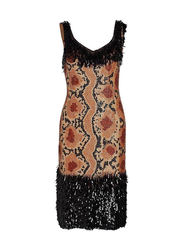 Womens Damaras Beaded & Sequin-Fringe Dress Product Image