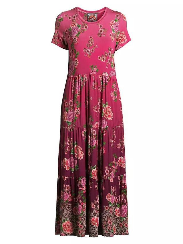 Floral Tiered Midi-Dress Product Image