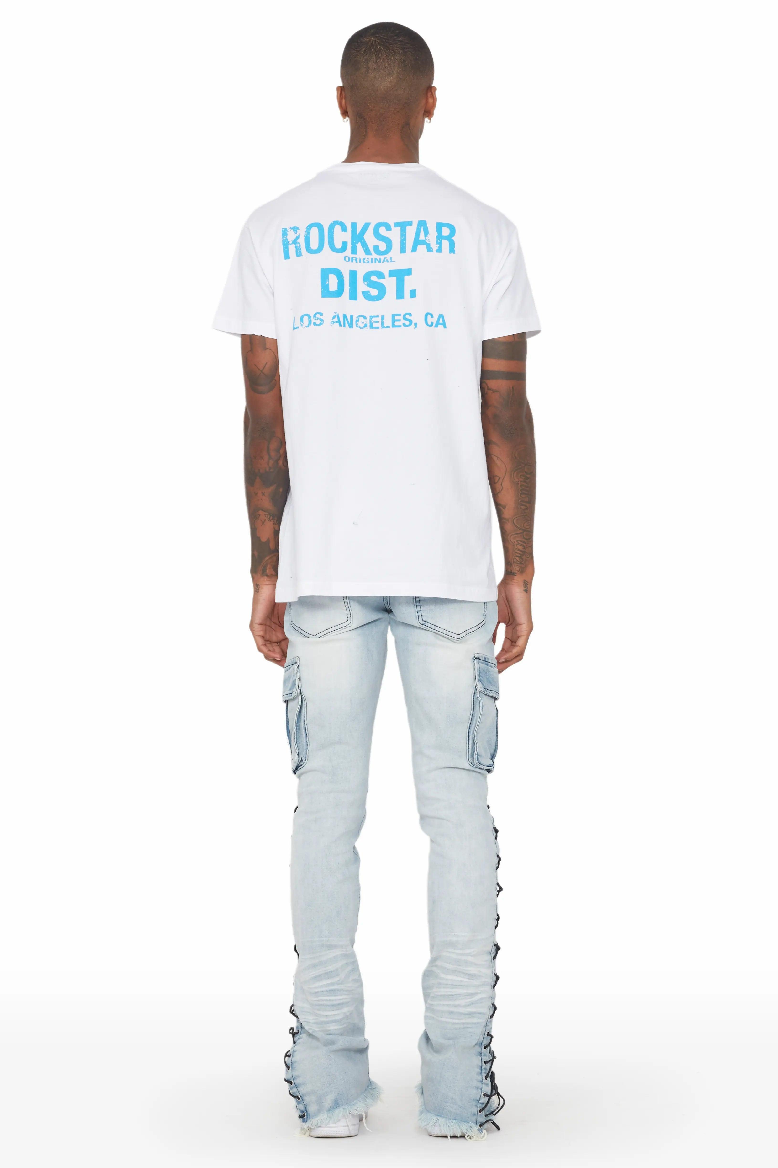 Honor Blue Stacked Flare Jean Male Product Image