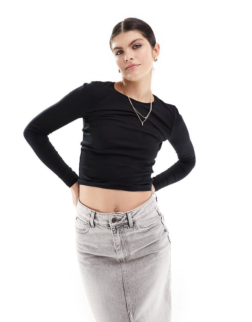 Cotton:On ribbed crew neck long sleeved top product image