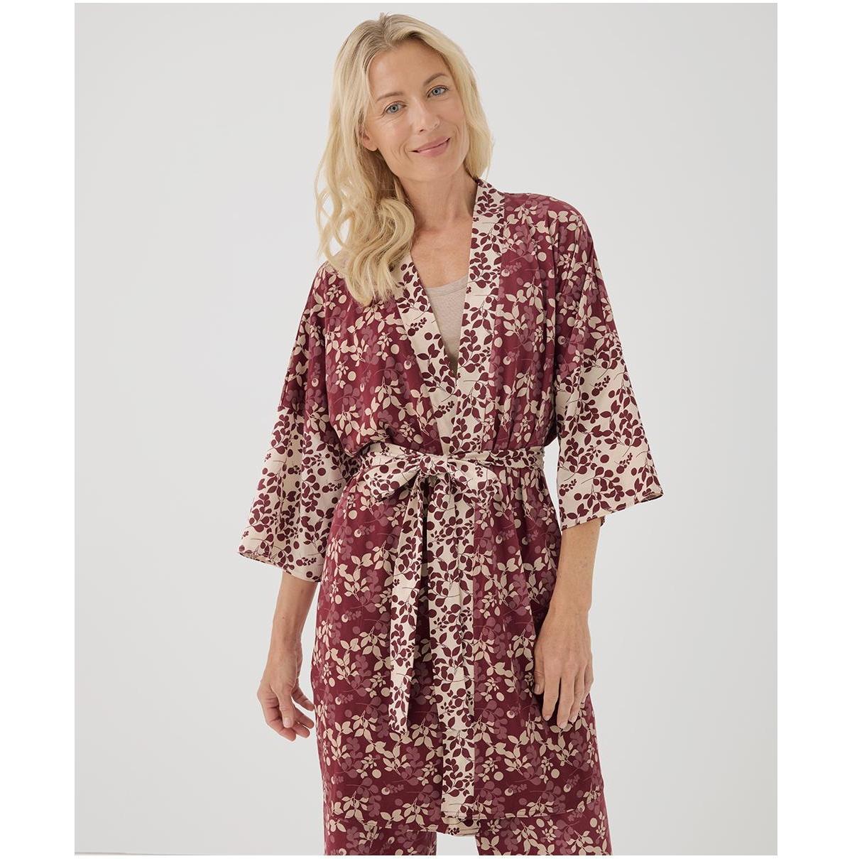 Pact Womens Organic Cotton Staycation Short Robe Product Image