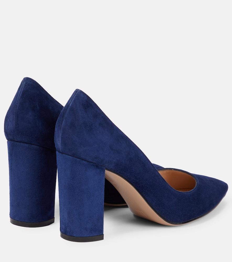 GIANVITO ROSSI Piper 85 Suede Pumps In Purple Product Image