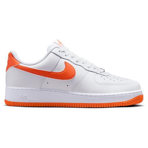 Nike Mens Nike Air Force 1 Low 07 - Mens Shoes White/Orange/White Product Image