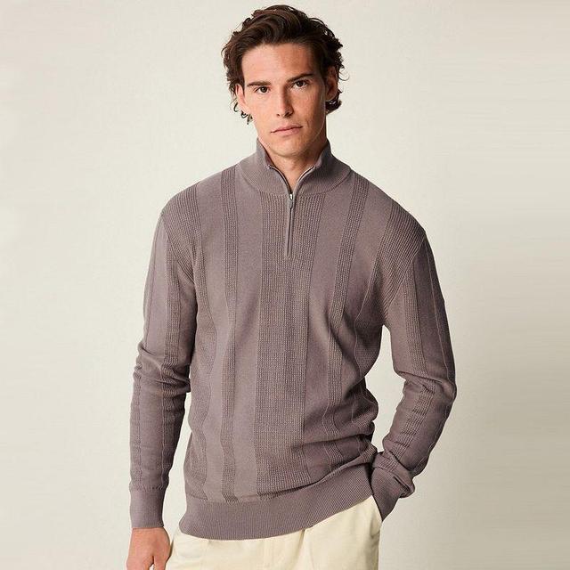 Mens NEXT Quater Zip Roll Neck Sweater Product Image