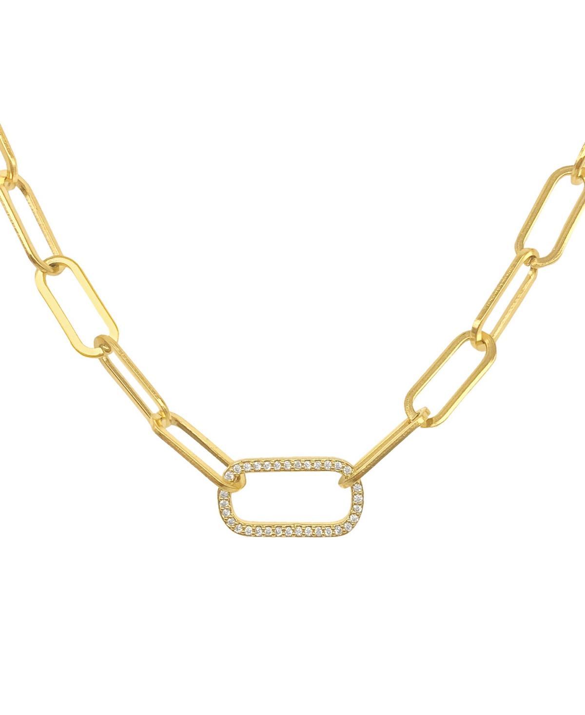 Adornia Paper Clip Chain with Oversized Link Necklace Product Image