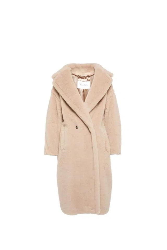 MAX MARA Teddy Camel-blend Coat In Arena Product Image