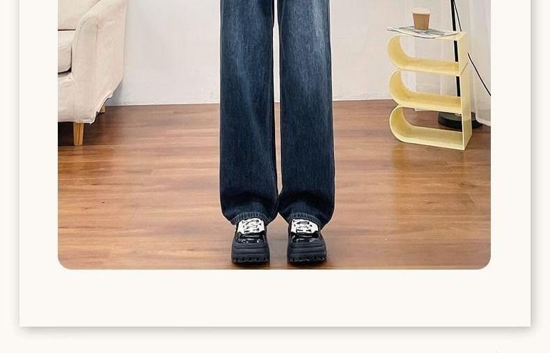 High Waist Wide Leg Jeans Product Image