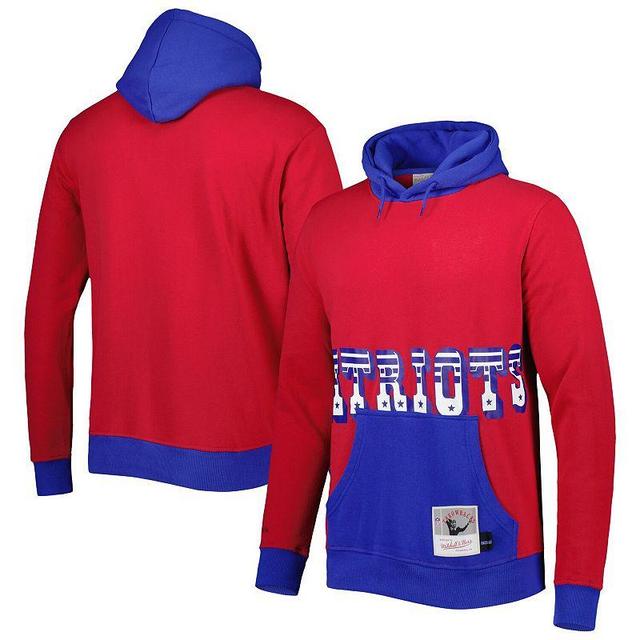 Mens Mitchell & Ness New England Patriots Big Face 5.0 Pullover Hoodie Product Image